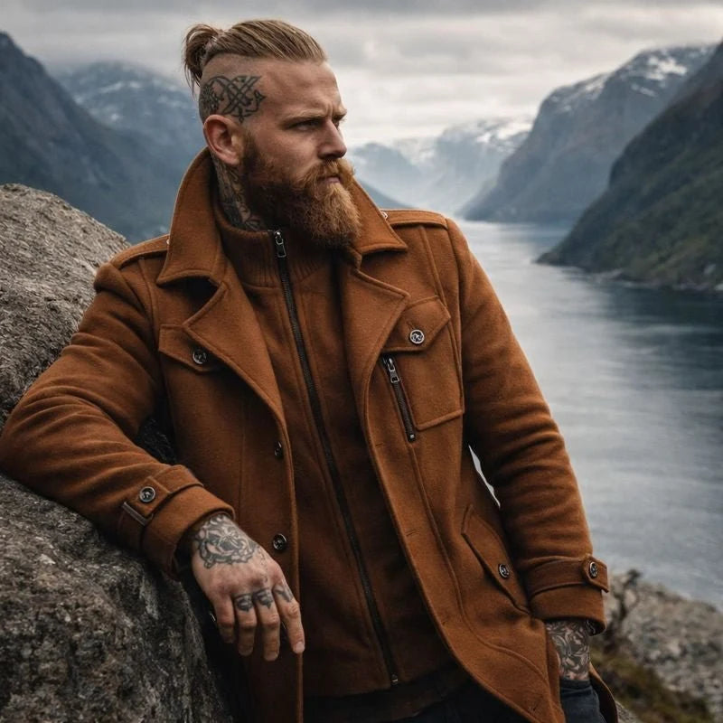 Men's Classic Zip-Up Winter Coat