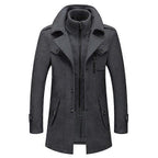 Men's Classic Zip-Up Winter Coat