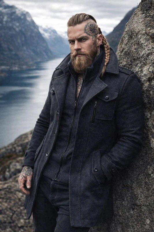 Men's Classic Zip-Up Winter Coat