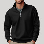 Men's Relaxed-Fit Quarter-Zip Fleece Pullover Sweatshirt