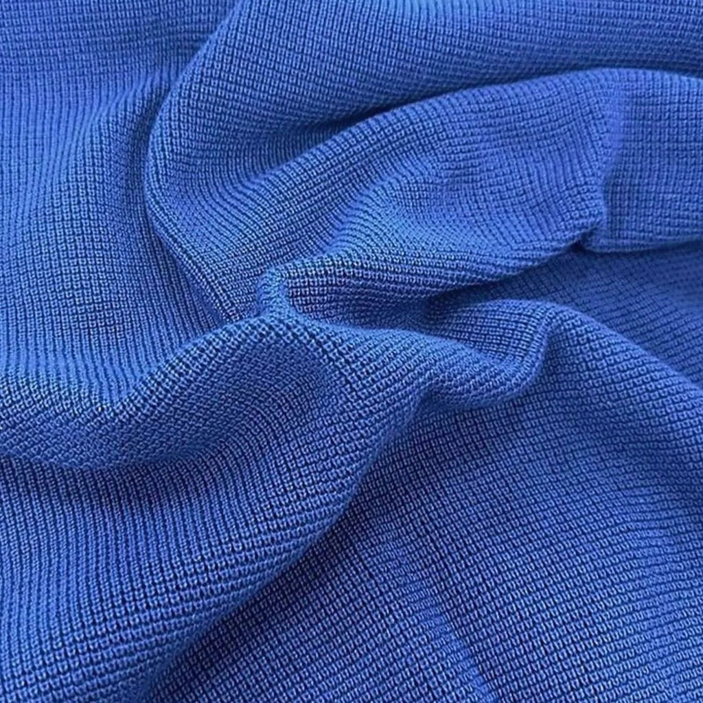 Men's Waffle-Knit Button-Neck Jumper with Elbow Patches