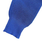 Men's Waffle-Knit Button-Neck Jumper with Elbow Patches